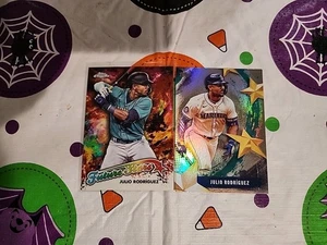 Aggiornamento Topps Chrome 2023 Julio Rodriguez Future Stars #FSU-1 Baseball & SMLB-5 - Foto 1 di 2