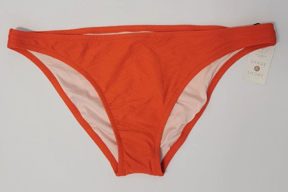 Shade And Shore Women's Size XL 16-18 Cheeky Bikini Swim Bottom Orange