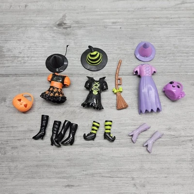 Polly Pocket Witch Costume Lot Halloween Dress Up Set Dolls - Image 1 of 4