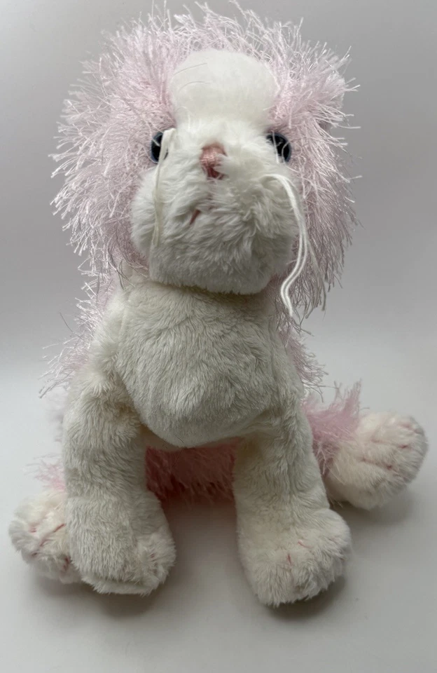Ganz Webkinz Cute Pink White Cat Plush Toy Kitty Kitten Blue Eyes NO CODE 9" EUC - Image 1 of 4