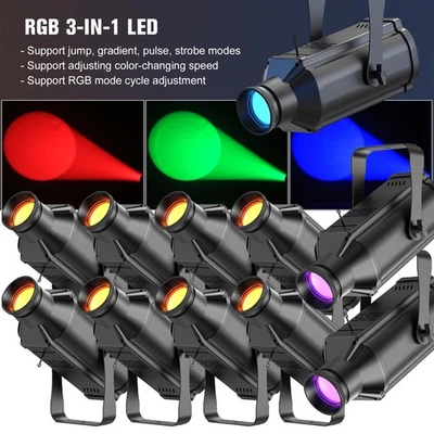 Spot Light Beam Stage Lighting 150W COB Spotlight DMX RGB Bar Party DJ Disco KTV - Image 1 of 4