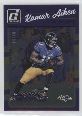 2016 Donruss Stat Line Season /75 Kamar Aiken #24 - Image 1 of 2