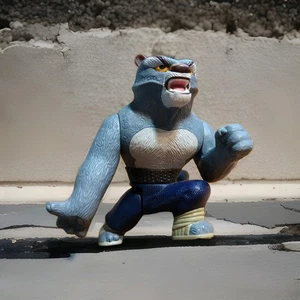 McDonalds Mahlzeit Kung Fu Panda TAI LUNG Bösewicht 2008 Kick Move 4"L Spielzeug Display - Bild 1 von 4