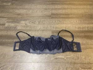 Victoria’s Secret Dream Angels Unlined Balconet Blue Satin Bra 36B - Picture 1 of 7