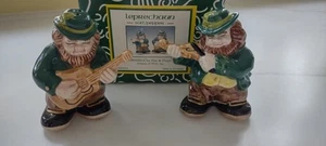 Vintage 1988 Fitz And Floyd Omnibus "Leprechaun" Salt And Pepper Shaker NIB - Picture 1 of 9