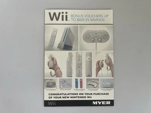 Nintendo Australia Myer 2007 Nintendo Wii Launch Pre-order Vouchers Booklet - Bild 1 von 4