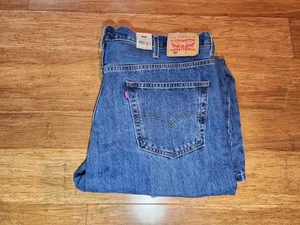 Herren Big & Tall Levi's 550 Stretch Relaxed Fit Jeans Größe: 44X30 Medium Wash NEU - Bild 1 von 7
