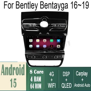 10.9"Android Navigation Car Gps Stereo Radio Wifi For Bentley Bentayga 2016-2019 - Picture 1 of 17