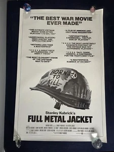 ~ Full Metal Jacket ~ (1987) Original 1SH Movie Poster ROLLED Kubrick CRITICS! - Picture 1 of 9