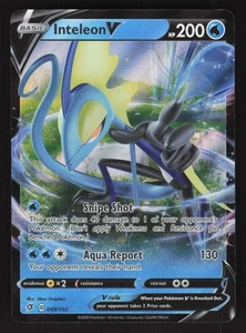 Inteleon V 049/192 Ultra Rare Pokemon SWSH02: Rebel Clash - Picture 1 of 2