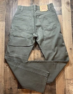 Levi’s 505 Vintage 90s Green Denim Jeans Men’s Size 33x30 Made In USA - Picture 1 of 10