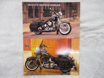 Harley Davidson Heritage Springer 1998 FLSTS folleto folleto folleto póster Foto 1 de 3