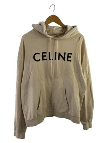 CELINE felpa con cappuccio XL cotone BEG 2Y321670Q