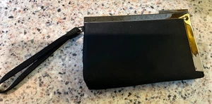 CALVIN KLEIN ARMBAND ABENDTASCHE GELDBÖRSE 7 X 5 SCHWARZ SILBER - Bild 1 von 5