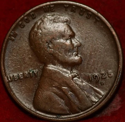 1925-D Denver Mint Copper Lincoln Wheat Cent - Image 1 of 2