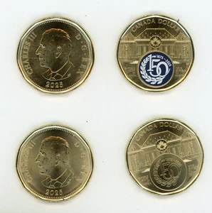 Canada 2025 $1 DOLLAR ELSIE MACGILL COLOUR & PLAIN UNC - Picture 1 of 3