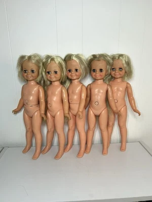 ***PARA REPUESTOS/TLC*** Muñecas De Colección Ideal Crissy Family "Terciopelo" Años 70 Lote De 5 Foto 1 de 4