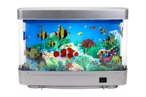 Sensory Artificial Aquarium Lamp – Virtual Fake Fish Tank with Moving Life An... - Picture 1 of 9