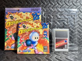 Bomberman '93 TurboGrafx 16 / TG-16 (Outer Box, Game Tray, Manual, HuCard)