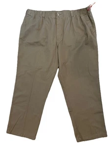 HOMBRE HARBOR BAY HB Caqui Marrón PANTALONES CINTURA ELÁSTICA 2X 46-48 ENTREPIERNA 30" NUEVOS - Imagen 1 de 6