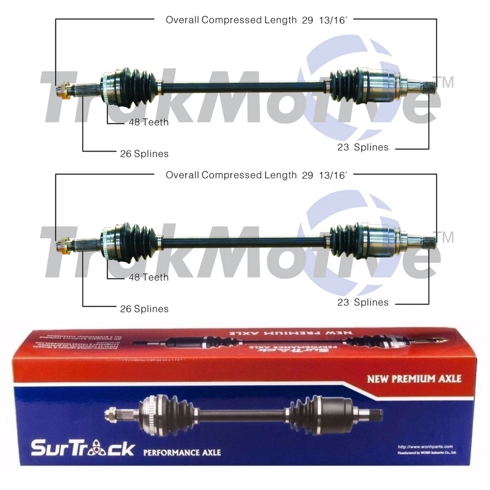 Juego SurTrack de eje trasero CV para Toyota Matrix Pontiac Vibe 03-06 AWD Foto 1 de 1