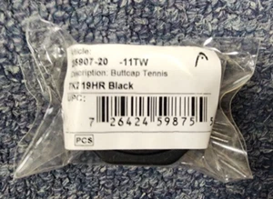 Head TK219HR Black 5g Weighted Tennis Racquet Butt Cap + Staples 4 1/4" Grip 2 - Picture 1 of 3