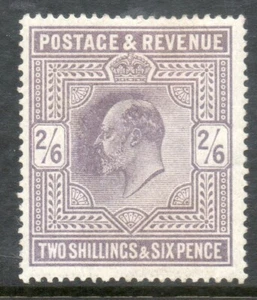 GB 1911 KEVII 2/6 Dull Grey purple SG315 very lightly mounted mint stamp 2 - Picture 1 of 2