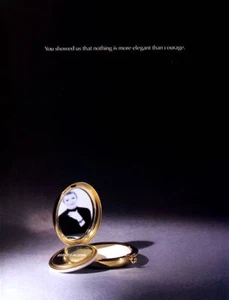 1995 Estee Liz Tilberis Tribute compact beauty makeup 1-page MAGAZINE AD - Picture 1 of 1