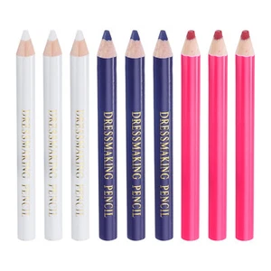 9pcs Sewing Pencil for Fabric Sewing Marking Pencil Tailors Chalk White/Blue/Red - Imagen 1 de 5