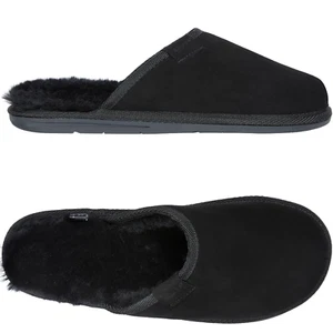 Herren Leder Winter HausSchuhe schwarz 100 % Schaffell Gr. 41-46 Vanuba SOAY - Bild 1 von 7