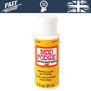 Matte Water Base Sealer/Glue And Finish White 2 oz 3.4 x 3.4 x 10 cm - Picture 1 of 4