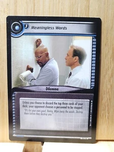 Star Trek TCG🏆2003 MEANINGLESS WORDS Trading Card 🏆FREE POST - Picture 1 of 1