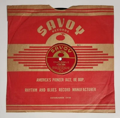 Lester Young – Crazy Over JZ / June Bug (1949) 78 - Savoy 707 - VJM: E - Listen! - Image 1 of 4