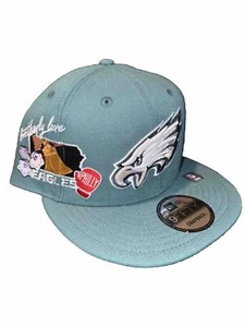 New Era 9fifty Philadelphia Eagles Brotherly Love Edition Snap Back Hat Rare  - Picture 1 of 6