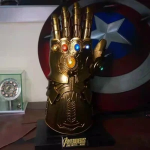 1/1 The Avenger Thanos Infinity Gauntlet Metal Glove Luminous Gem Cos Props Gift - Picture 1 of 8