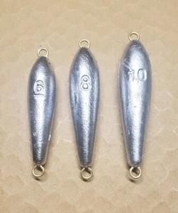 6/8/10oz Inline Trolling Sinkers 5 count of Each Free Priority Mail Shipping!! - Picture 1 of 1