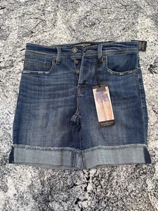 Liverpool The Keeper Short Womens Blue Shorts Denim Size 4/27 The Boyfriend NEW - Picture 1 of 4