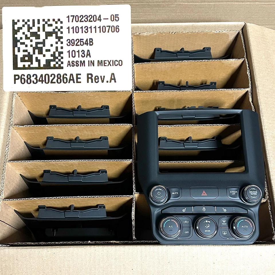 Nuevos controles de pila central Mopar 2019-2024 Ram 1500/500/3500 Mopar 68340286AE Foto 1 de 4