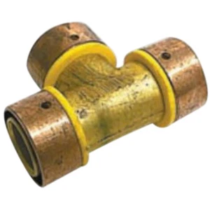 Iplex EQUAL TEE 70kPa K1 Polybutylene, Brass-20x20x20mm,25x25x25mm Or 32x32x32mm - Picture 1 of 4