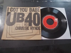 UB40 – I Got You Babe VG+ Original 45RPM A&M Record & Pic Sleeve 1985 REAGGAE - Picture 1 of 5