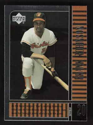 2000 Upper Deck Legends #50 Frank Robinson Baltimore Orioles - Image 1 of 2