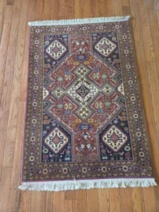 ALFOMBRA CAUCÁSICA ANTIGUA 3,4x4,10 serapi kazak vintage oushak tribal shirvan - Imagen 1 de 12