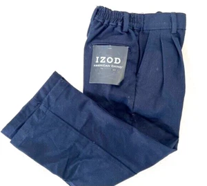 🔥RARE / IZOD BOYS PANTS SIZE 5 COLOR 410 NAVY STYLE #Z355040 BRAND NEW WITH TAG - Picture 1 of 17