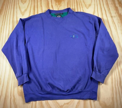 Винтажный свитшот 90-х годов большого размера Dockers x Levi's для взрослых большой синий круглый вырез расслабленный - Изображение 1 из 4