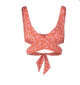 Envoltura superior de bikini Verdelimon Calico con estampado de cachemira $160 L - Imagen 1 de 5