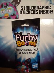 1  New Hasbro Furby Boom Holographic Sticker Pack - 5 Stickers