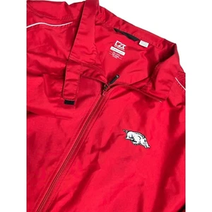Cutter & Buck WeatherTec Mens Long Sleeve Full Zip Jacket 4XB Razorbacks - Picture 1 of 9