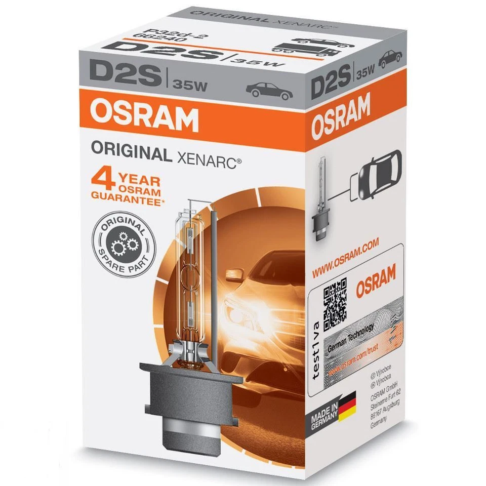 Osram 66240 D2S XENARC HID Original Xenon Upgrade Gas Bulb x1 - Image 1 of 1