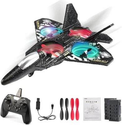 RC Jet Fighter Drone Plane 2.4GHz RTF 6-Axis Gyro Flip Toy for Kids Adults - Image 1 of 4