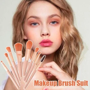 8 Beauty Brush Sets Brush Affordable Mini Make-up Tool Soft 2024 Bristles I4G7 - Picture 1 of 16